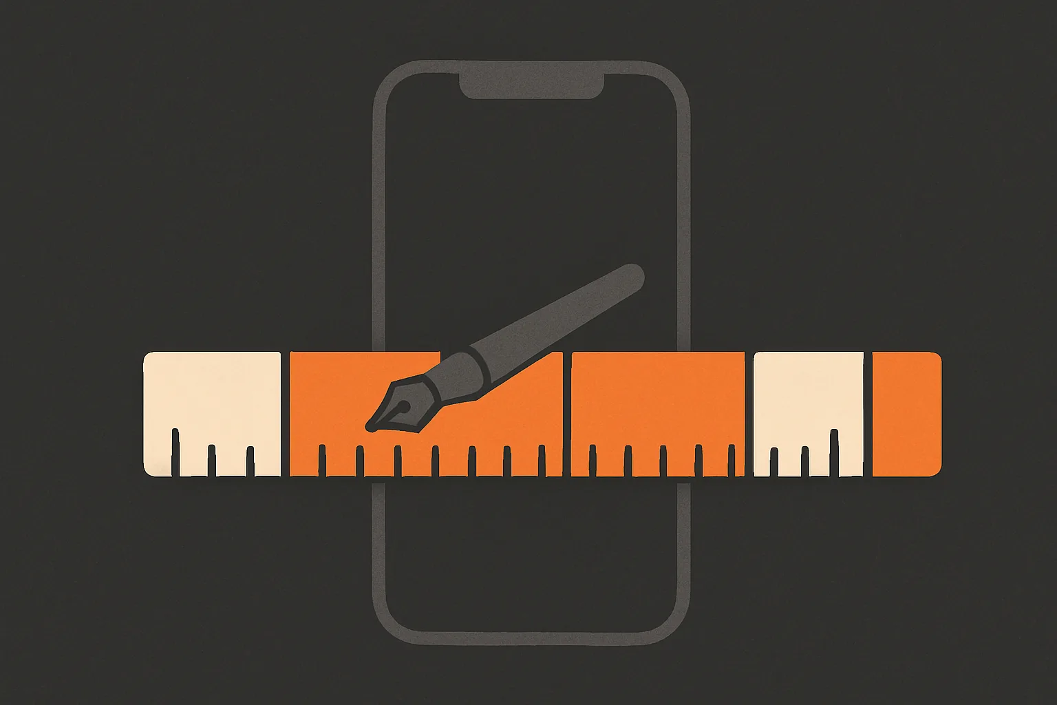 A timeline ruler of thirty seconds with six coloured blocks and a pen